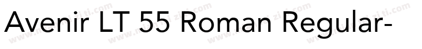 Avenir LT 55 Roman Regular字体转换